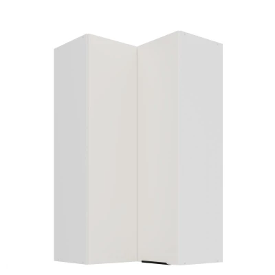 Vysoká horná rohová skrinka LUNARA 2 - 60x60 cm, biela