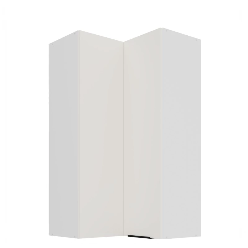Vysoká horná rohová skrinka LUNARA 2 - 60x60 cm, biela