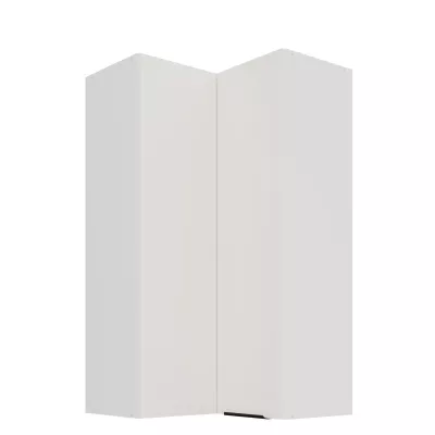Vysoká horná rohová skrinka LUNARA 2 - 60x60 cm, biela