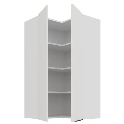 Vysoká horná rohová skrinka LUNARA 2 - 60x60 cm, biela