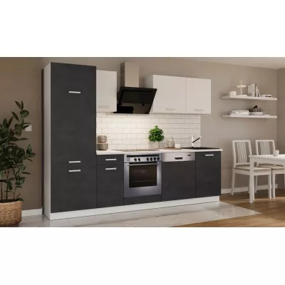 Kuchynská linka 270/270 cm ZAIRA - matera / biela