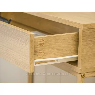 Konzolový stolík NIRAI so šuplíkom - dub