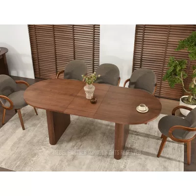Rozkladací jedálenský stôl 160(200)x90 CENDRY - orech
