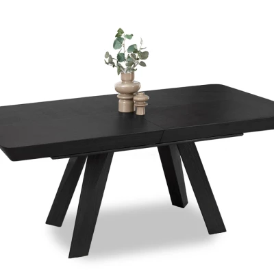 Rozkladací jedálenský stôl 180(380)x100 ZENON - čierny