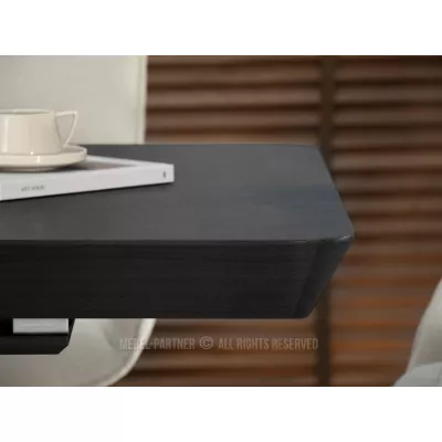 Rozkladací jedálenský stôl 180(380)x100 ZENON - čierny