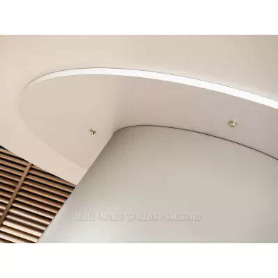 Oválny jedálenský stôl 160x90 cm ELIAM - sivý mramor / sivý