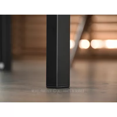 Moderný jedálenský stôl HENRIK - orech/čierny