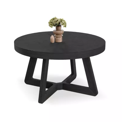 Okrúhly rozkladací stôl 130(230)x130 SABRIN - čierny