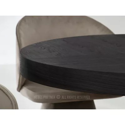 Okrúhly rozkladací stôl 130(230)x130 SABRIN - čierny