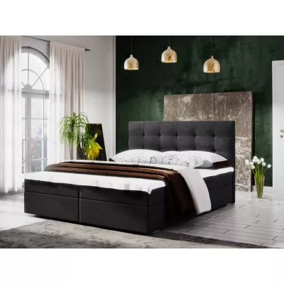 Moderná posteľ s úložným priestorom 160x200 STIG II - antracit