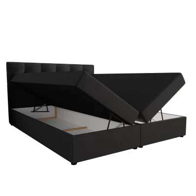 Manželská posteľ s úložným priestorom 140x200 STIG 5 - tmavo šedá