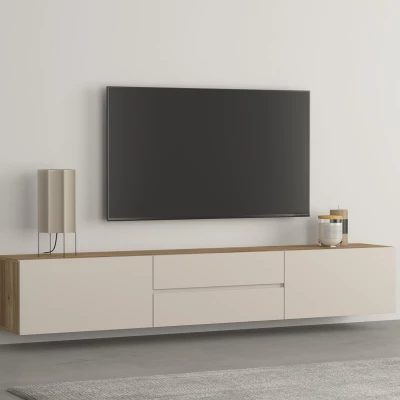 Televízny stolík CAIROS - dub muvella / kašmír
