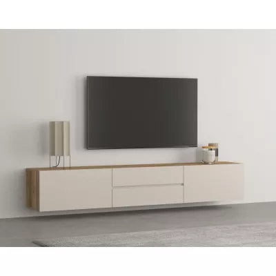 Televízny stolík CAIROS - dub muvella / kašmír