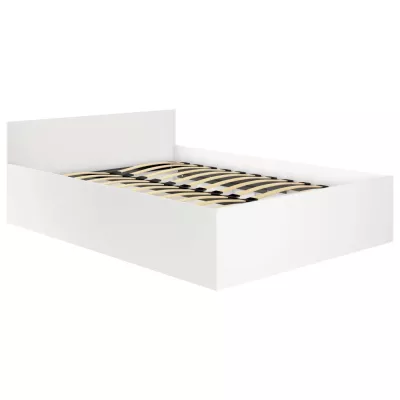 Jednolôžková posteľ 100x200 OMERYA s úložným priestorom - biela