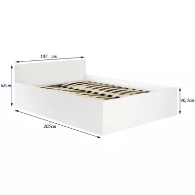 Jednolôžková posteľ 100x200 OMERYA s úložným priestorom - dub sonoma
