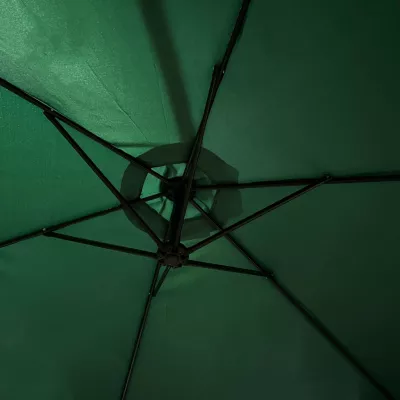Veľký polohovateľný slnečník ERYX - tmavo zelený