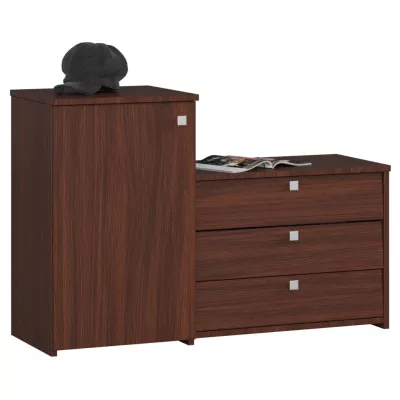 Botník so skrinkou VIRIAN - wenge