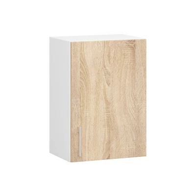 Rovná kuchynská linka 240 cm TRIVORA - dub sonoma / biela