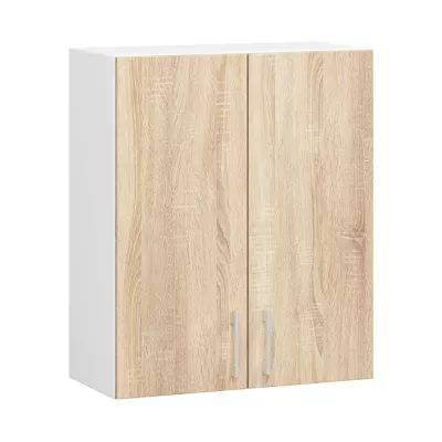 Kuchynská linka do paneláka 240 cm TRIVORA - dub sonoma / biela