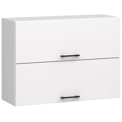 Kuchynská linka 240 cm VERMINA - biela / betón