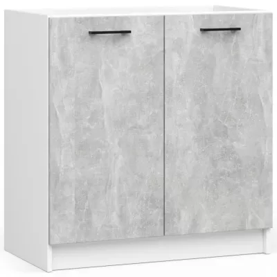 Kuchynská linka 240 cm VERMINA - biela / betón