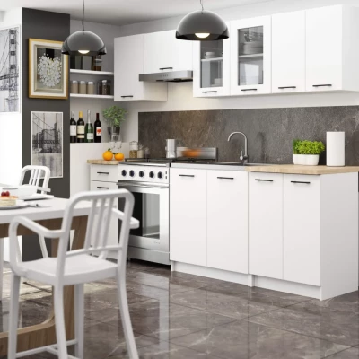 Kuchynská linka do paneláka 240 cm VERMINA - biela