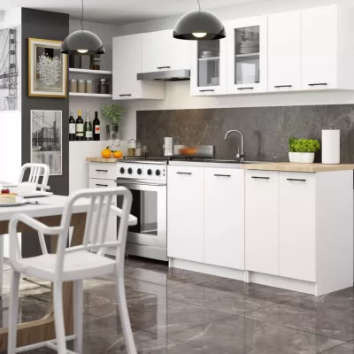 Kuchynská linka do paneláka 240 cm VERMINA - biela