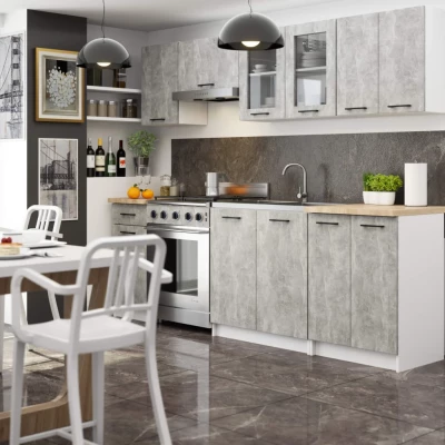 Kuchynská linka do paneláka 240 cm VERMINA - betón