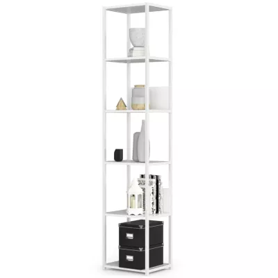 Kovový policový regál 40 cm TOMIRAN - biely