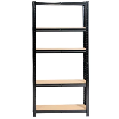 Kovový regál do domácnosti 70 cm QARIAN - čierny