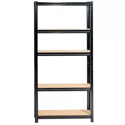 Kovový regál do domácnosti 70 cm QARIAN - čierny