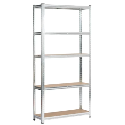 Regál do domácnosti 90 cm QARIAN - strieborný