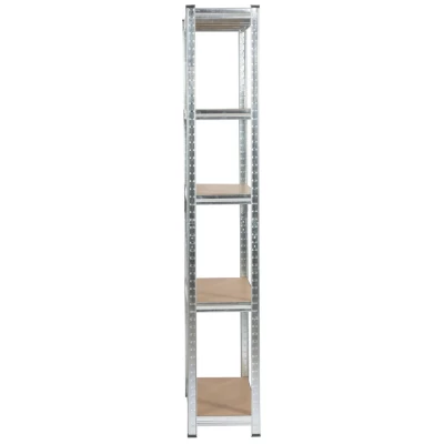 Regál do domácnosti 90 cm QARIAN - strieborný
