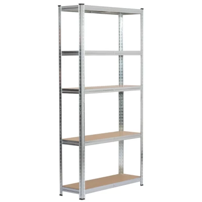 Regál do domácnosti 90 cm QARIAN - strieborný