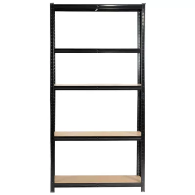 Kovový regál 90 cm QARIAN - čierny