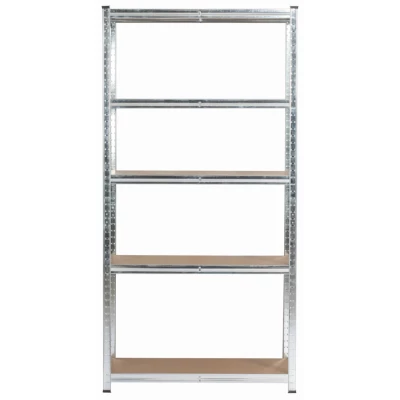 Kovový regál 90 cm QARIAN - strieborný