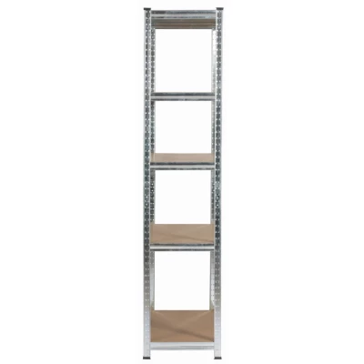 Kovový regál 90 cm QARIAN - strieborný