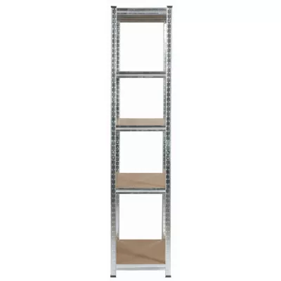 Kovový regál 90 cm QARIAN - strieborný