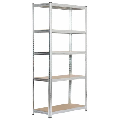 Kovový regál 90 cm QARIAN - strieborný