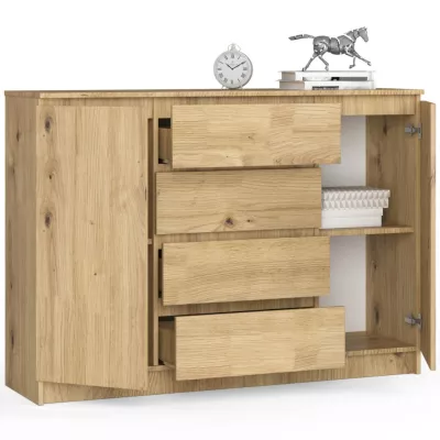 Veľká kombinovaná komoda SAVRILA - dub artisan