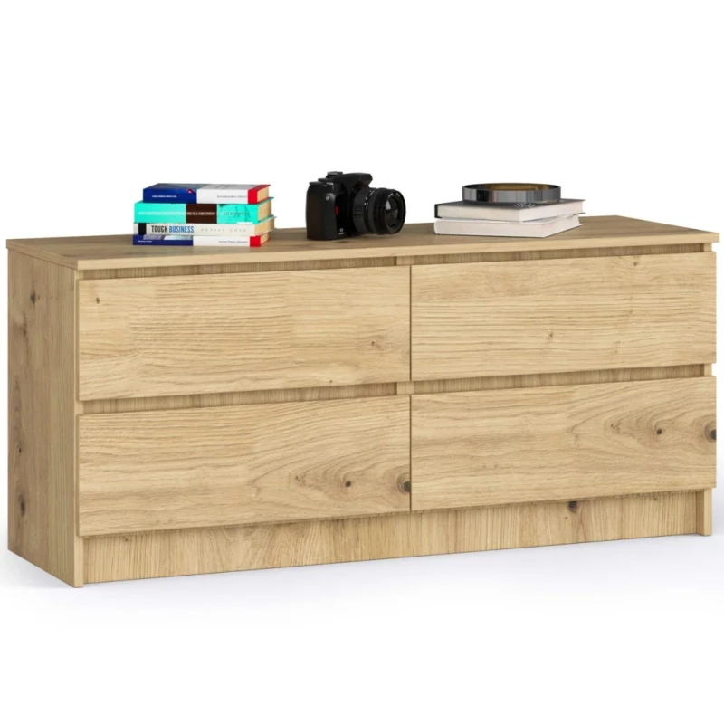 Nízka šuplíková komoda SAVRILA - dub artisan