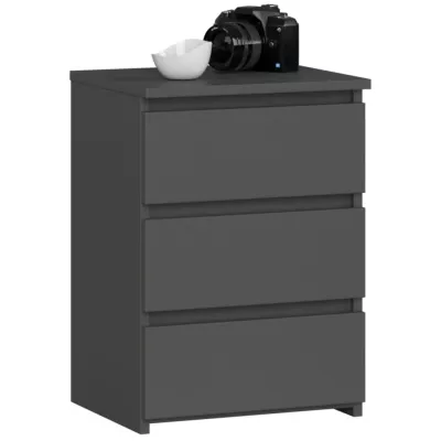Malý nočný stolík VALESTRA - tmavo šedý