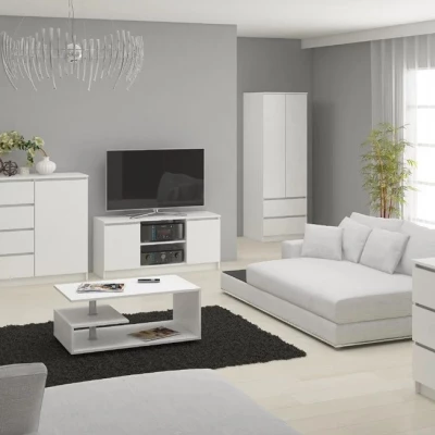 TV stolík YMARIN - biely