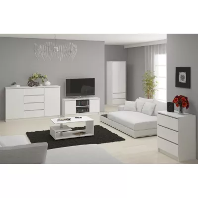 TV stolík YMARIN - biely