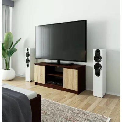 TV stolík YMARIN - wenge / dub sonoma