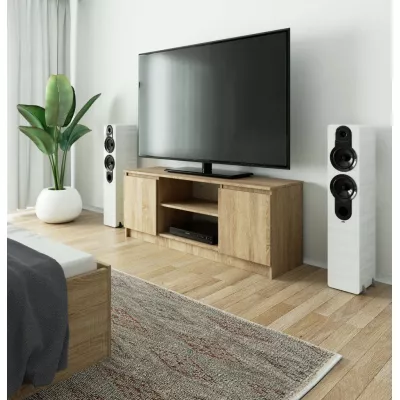 TV stolík s dvierkami YMARIN - dub sonoma