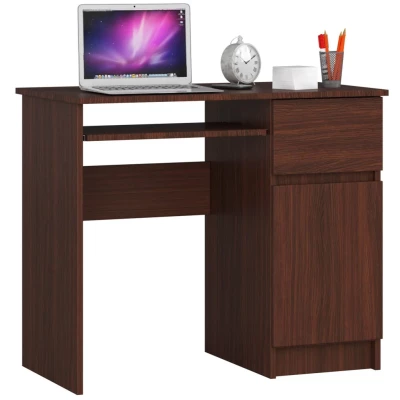 PC stôl KALRION - wenge, pravé prevedenie