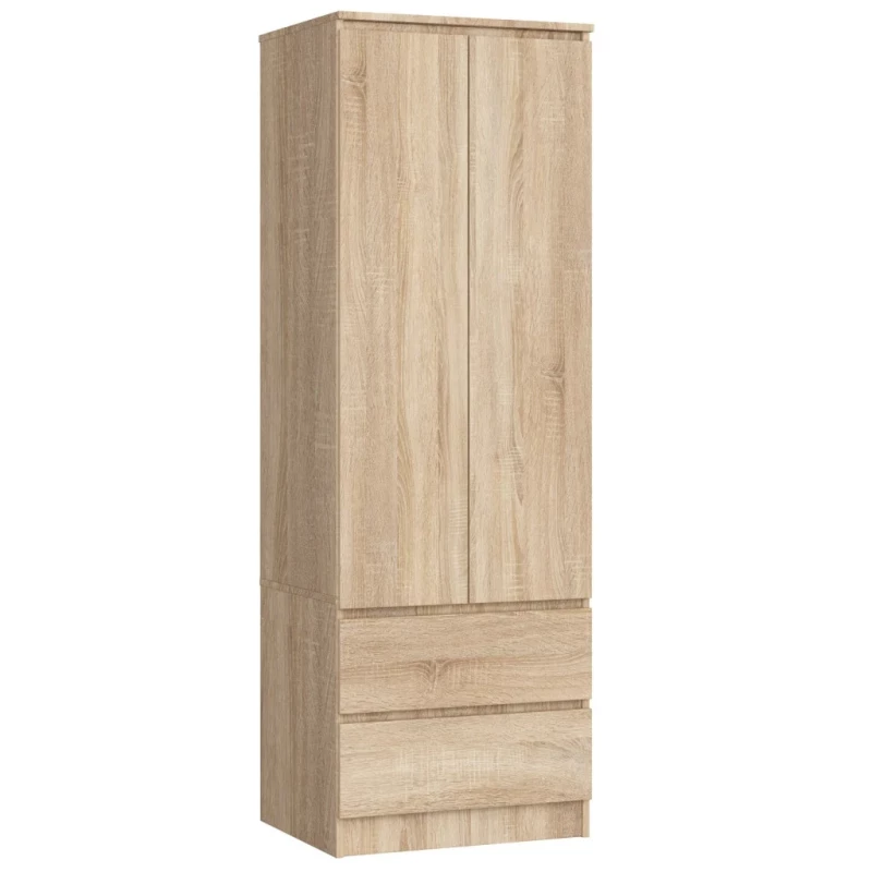 Šatníková skriňa so šuplíkmi 60 cm WREN - dub sonoma