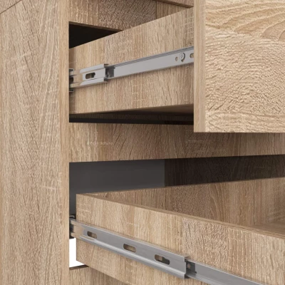 Šatníková skriňa so šuplíkmi 60 cm WREN - dub sonoma