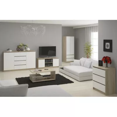 Šatníková skriňa so šuplíkmi 60 cm WREN - dub sonoma / biela